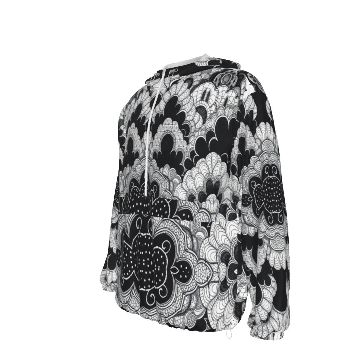 Unisex Pullover Jacket With Zipper Closure