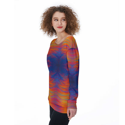 Women's Off-Shoulder Sweatshirt