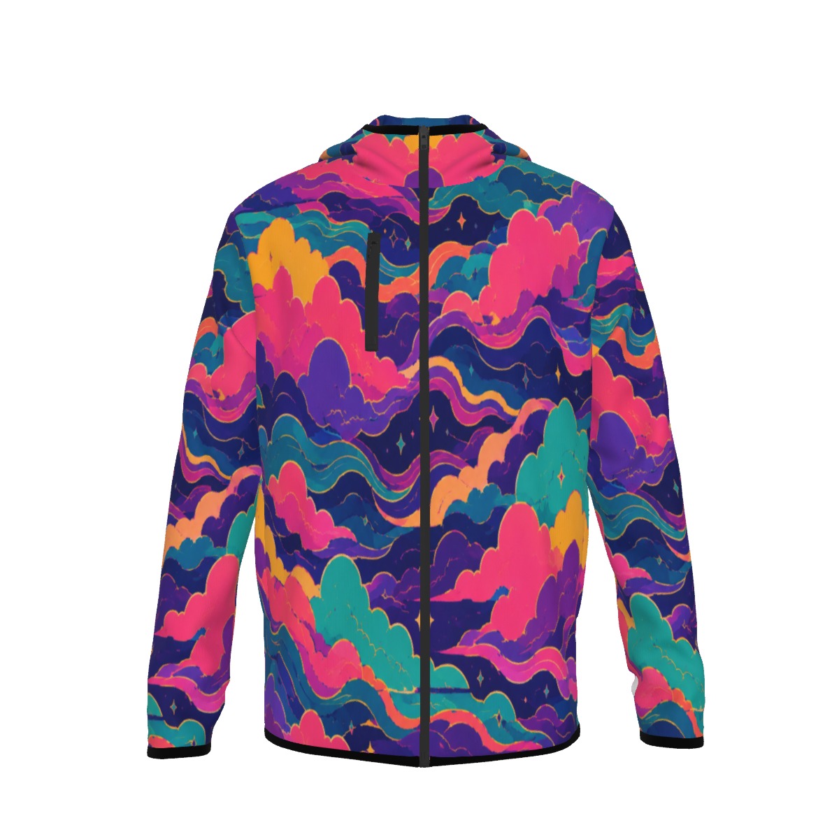 Men's Stylish Hoodie with Thumb Hole Design - view 1