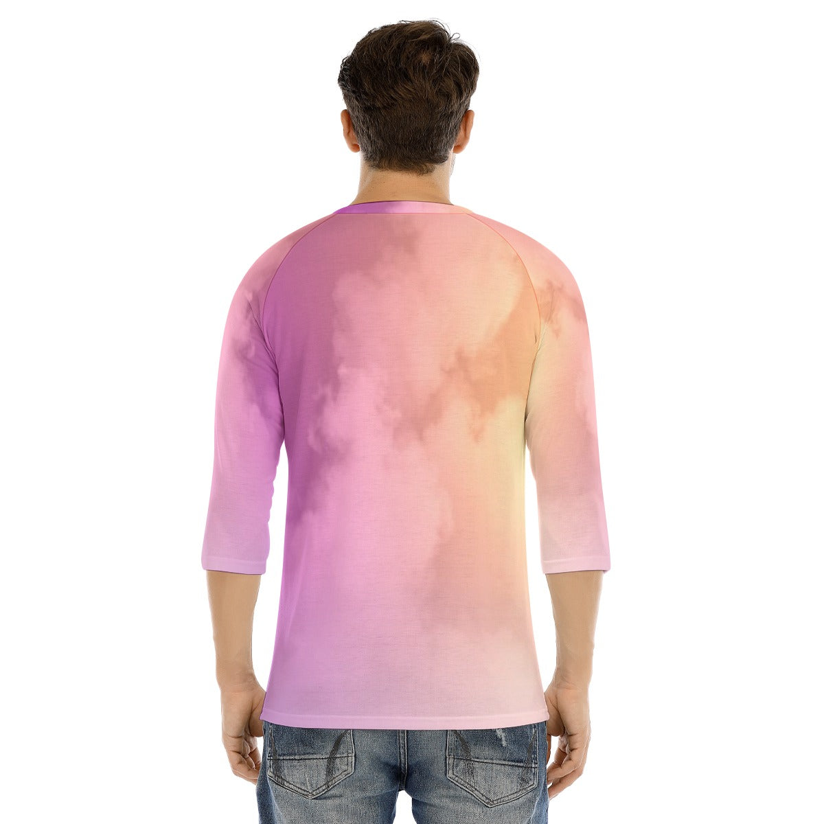 Men's Bracelet Sleeve T-shirt With Button Closure - view 4