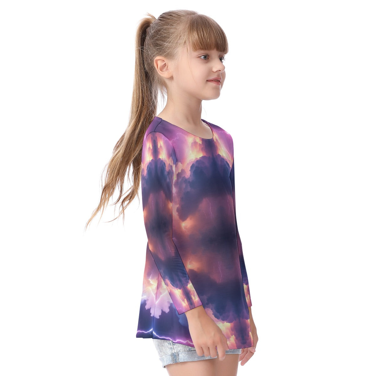 Unisex Kid's Long Sleeve O-neck T-shirt