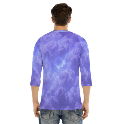 Men's Bracelet Sleeve T-shirt With Button Closure - view 4