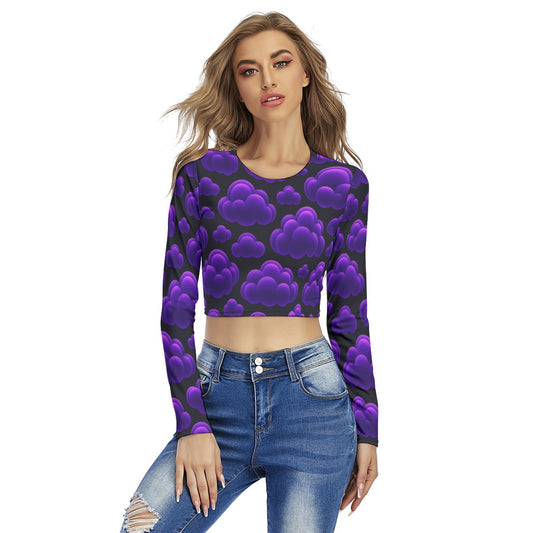 Women's Round Neck Crop Top T-Shirt