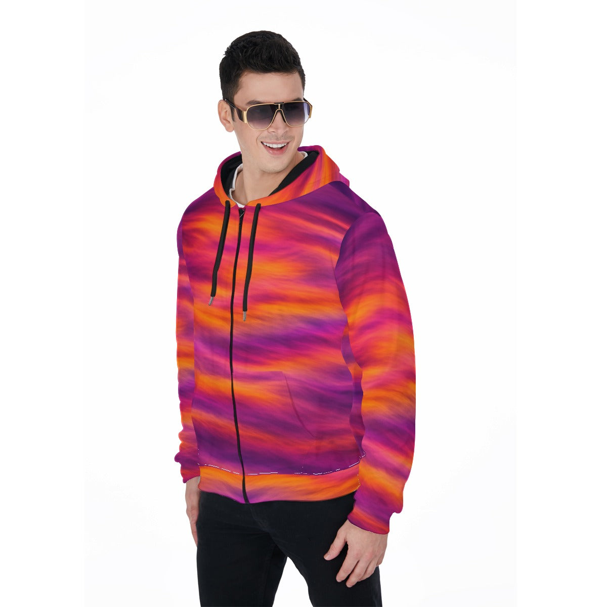 Unisex Zip Up Hoodie With Pocket