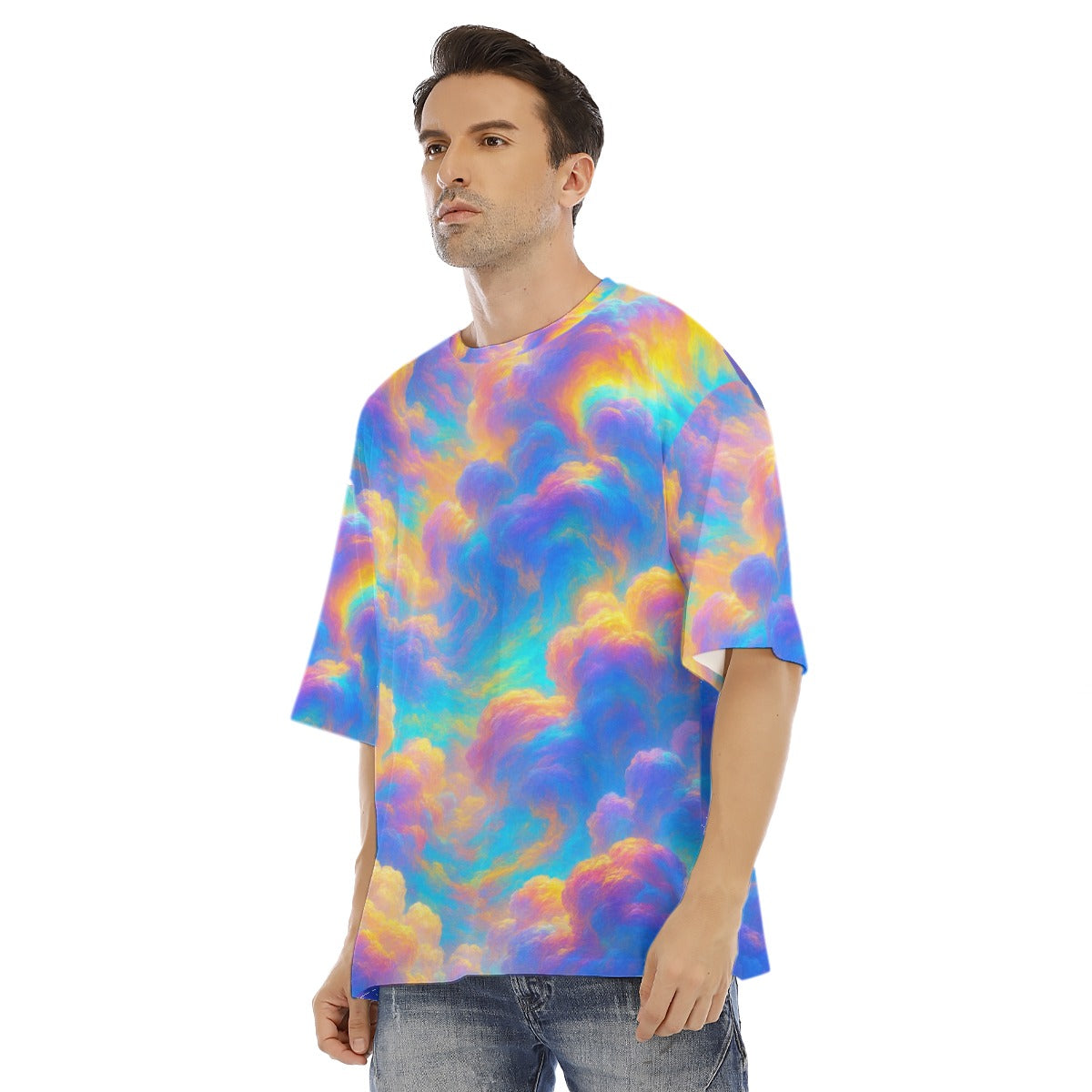 Men's Drop Shoulder T-shirt With Short Sleeve