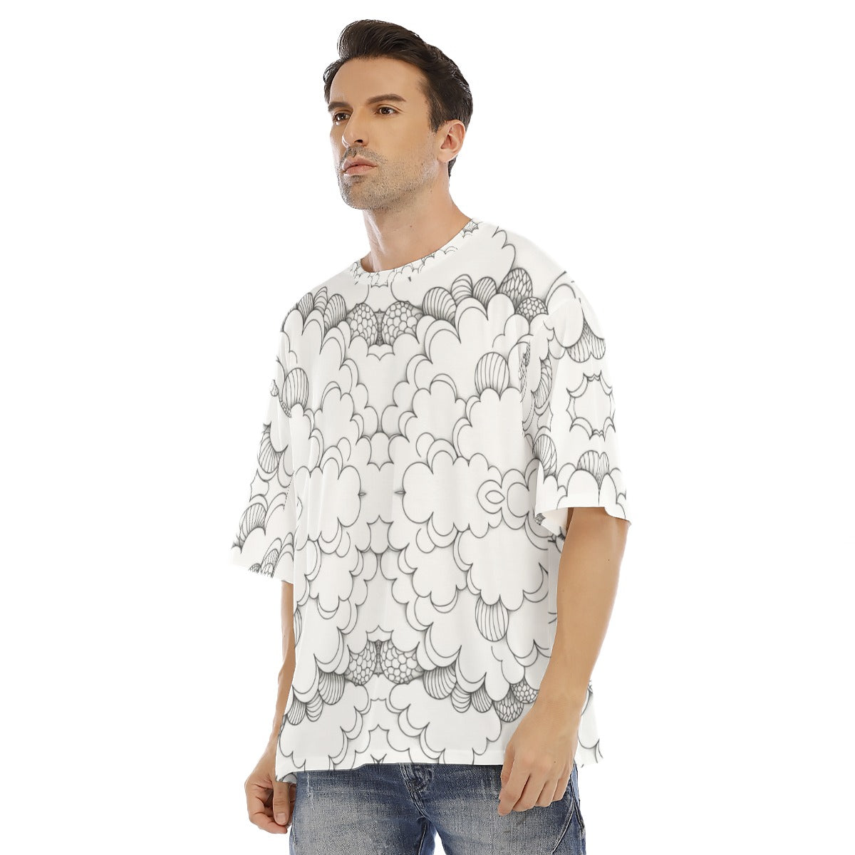 Men's Drop Shoulder T-shirt With Short Sleeve