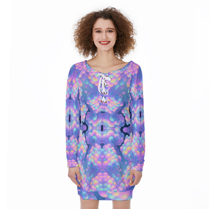 Women's Lace-Up Sweatshirt