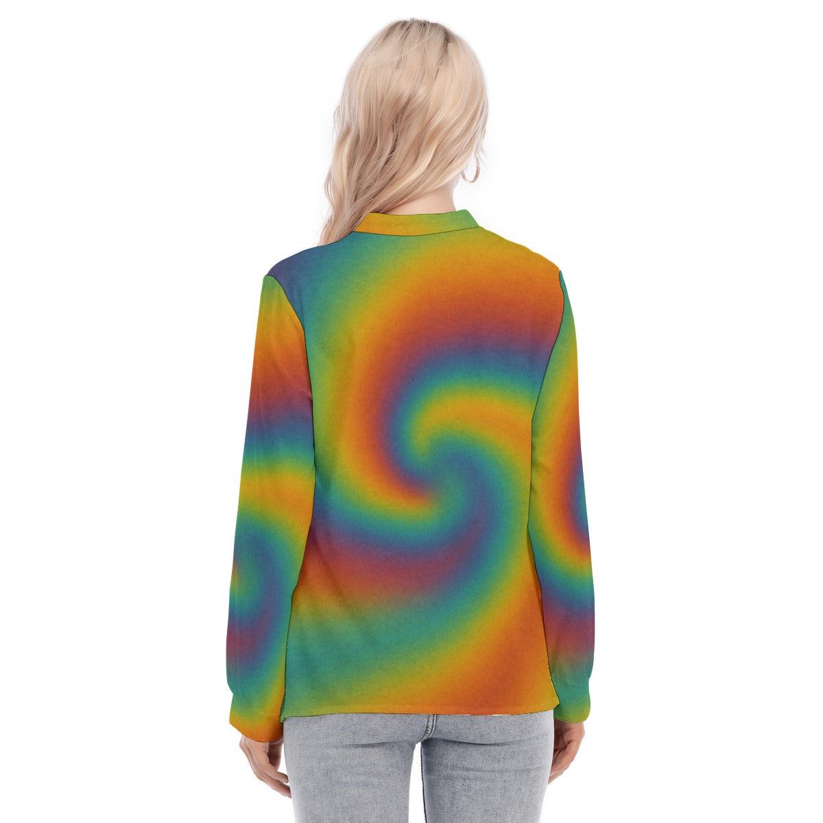 Women's Long Sleeve Blouse With Button Closure