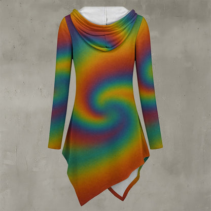 Women's Asymmetric Hem Hoodie