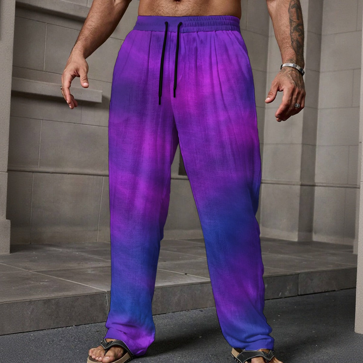 Men's Loose Casual Pants With Pocket