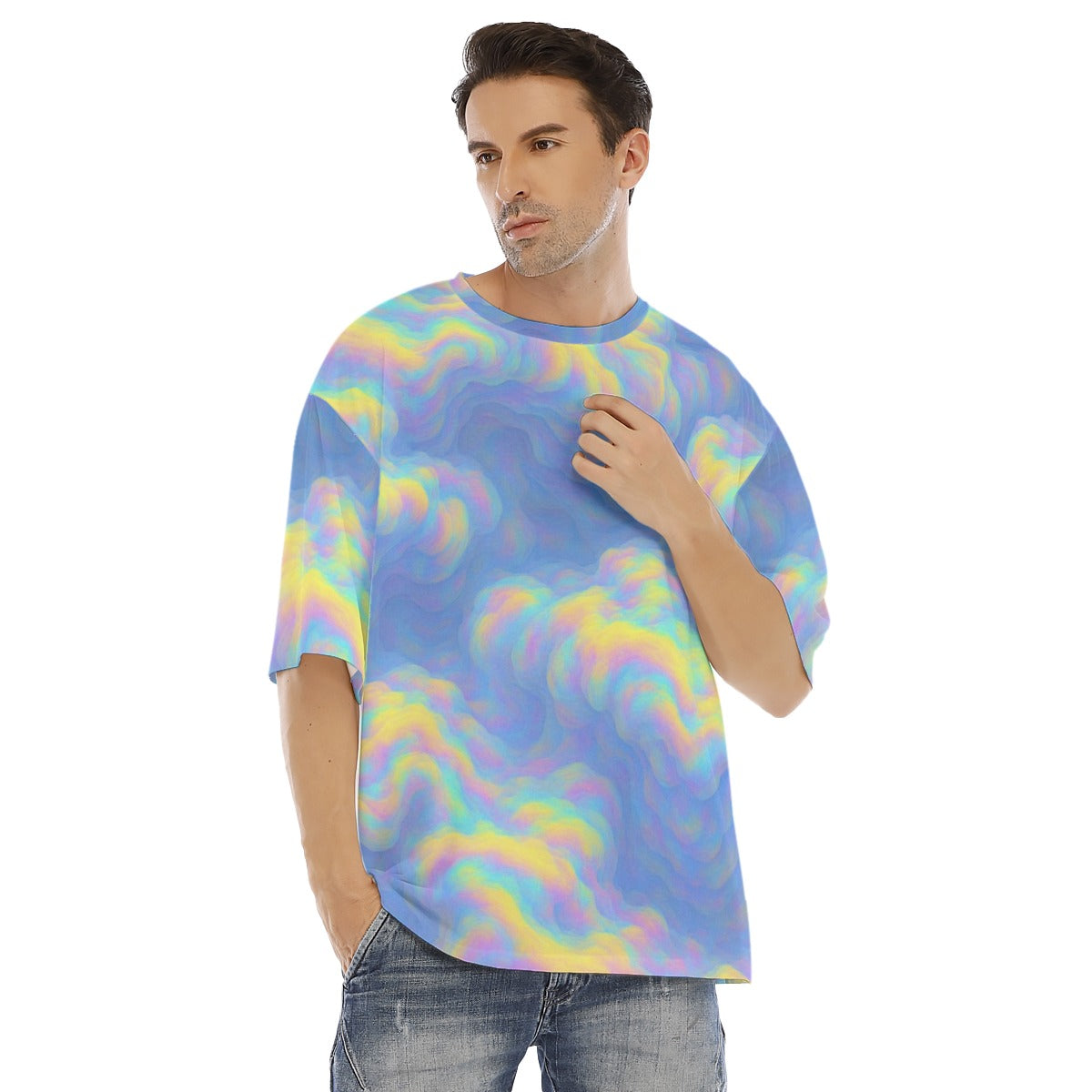 Men's Drop Shoulder T-shirt With Short Sleeve