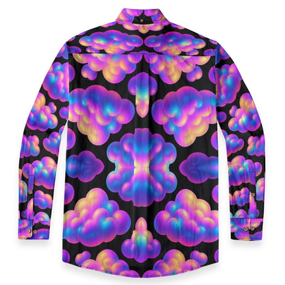 Men's Casual Lapel Long Sleeve Shirt|125GSM Cotton