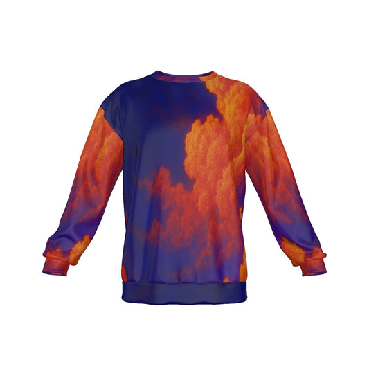 Men's Drop Shoulder Round Neck Long-Sleeved Sweatshirt