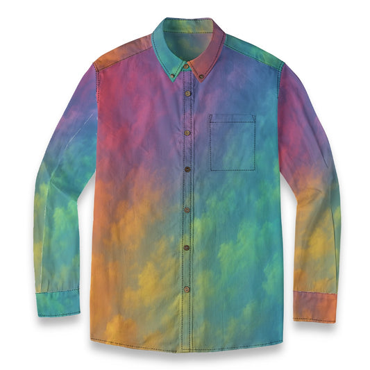 Men's Casual Lapel Long Sleeve Shirt|125GSM Cotton