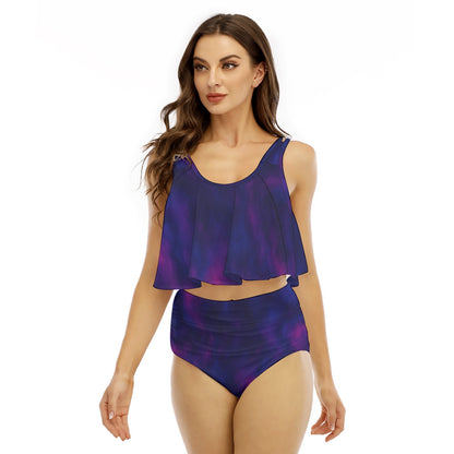 Women's Ruffled Vest Bikini Swimsuit