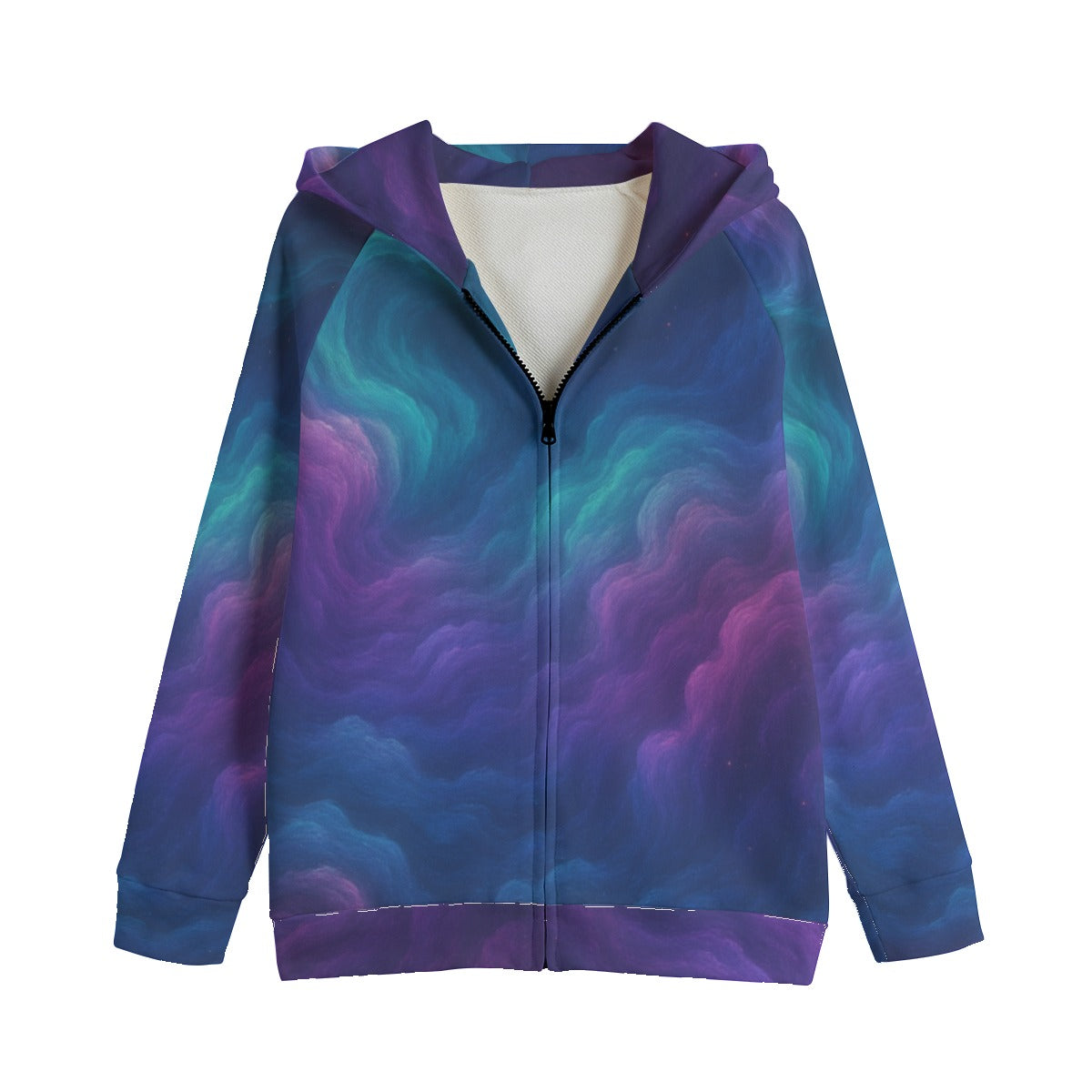 Unisex Kid's Zip Up Raglan Sleeve Hoodie | 310GSM Cotton