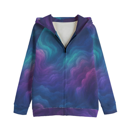 Unisex Kid's Zip Up Raglan Sleeve Hoodie | 310GSM Cotton