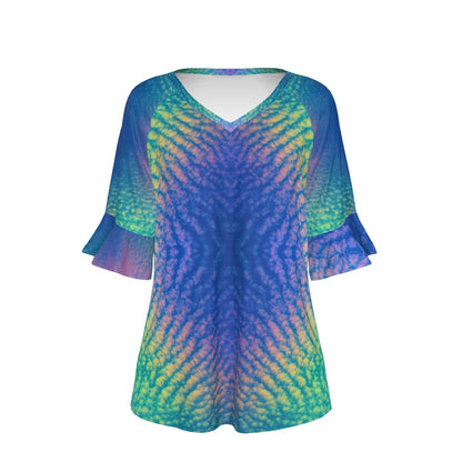 Women's T-shirt With Bell Sleeve