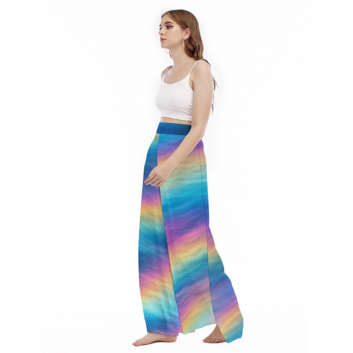 Women's High Waist Wide Leg Trousers