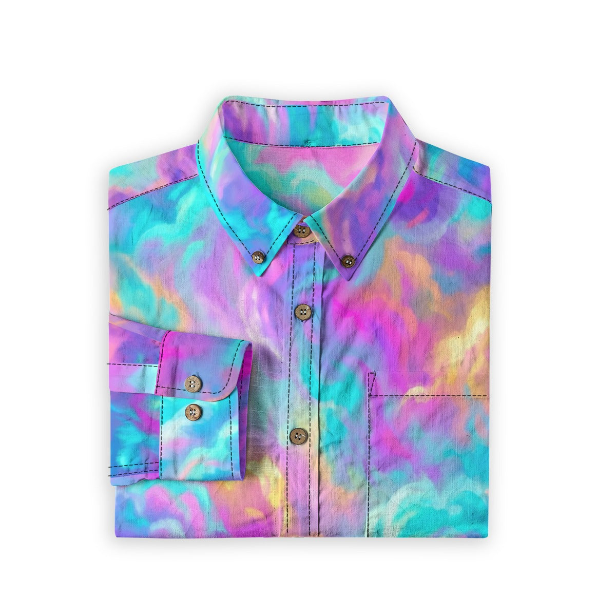 Men's Casual Lapel Long Sleeve Shirt|125GSM Cotton
