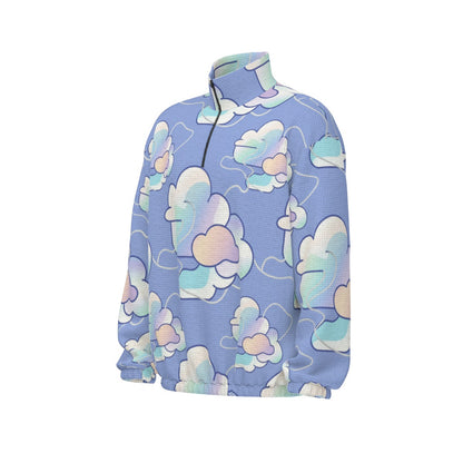 Unisex Turtleneck Zippered Sweatshirt