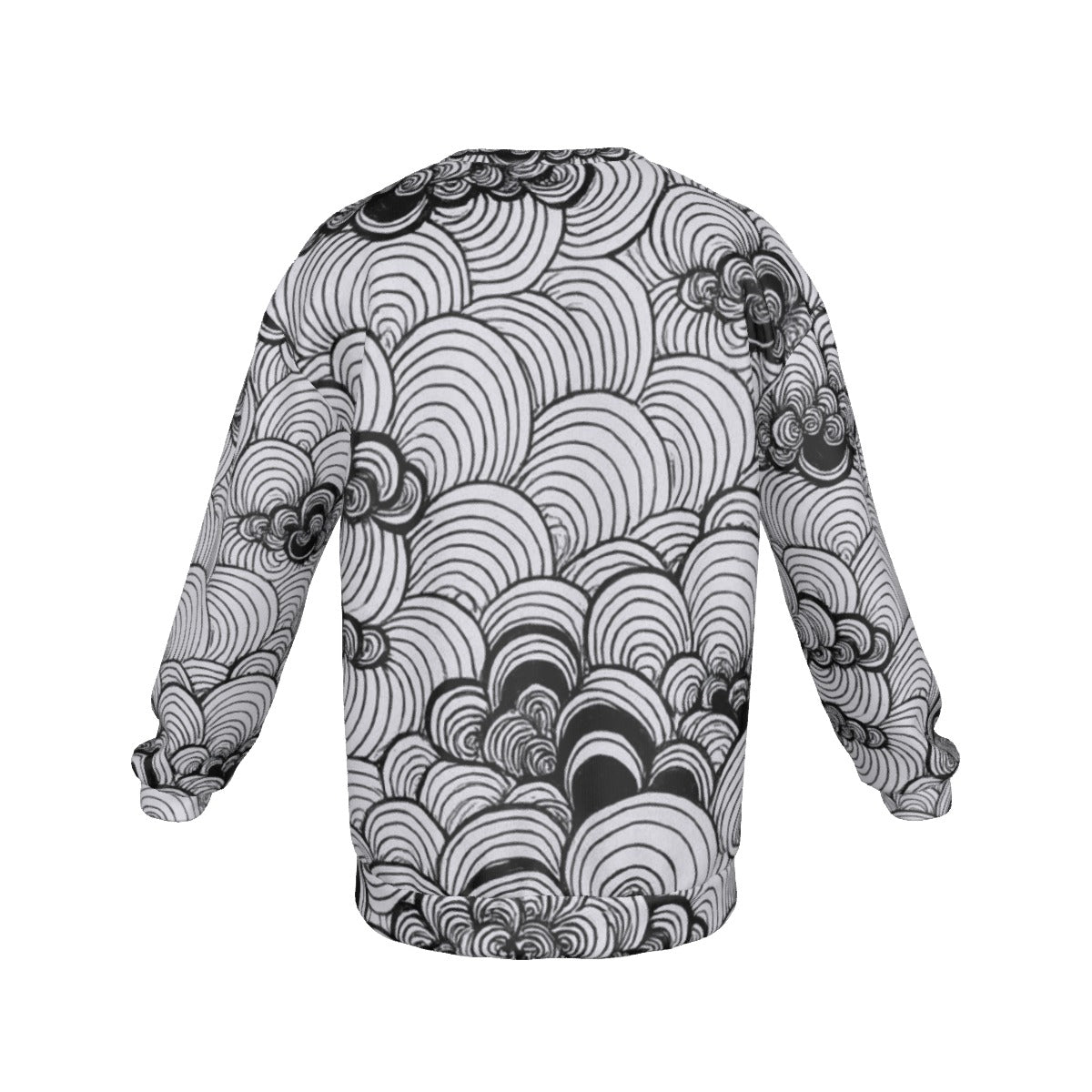 Men's Drop Shoulder Round Neck Long-Sleeved Sweatshirt