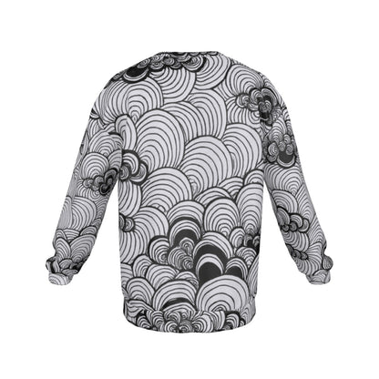 Men's Drop Shoulder Round Neck Long-Sleeved Sweatshirt