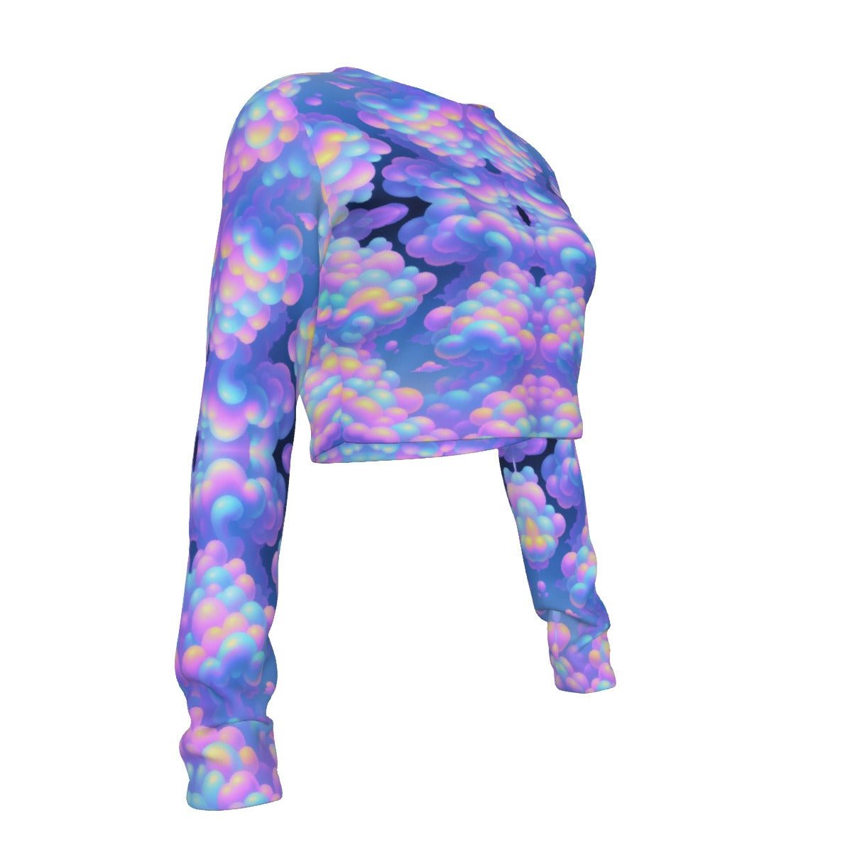 Women's Round Neck Crop Top T-Shirt