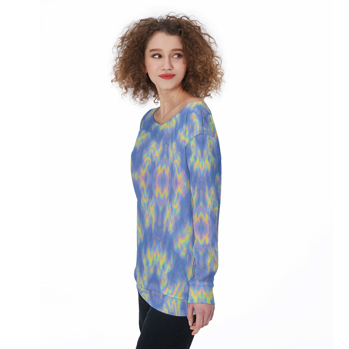 Women's Off-Shoulder Sweatshirt