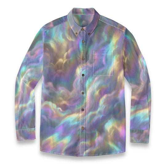 Men's Casual Lapel Long Sleeve Shirt|125GSM Cotton