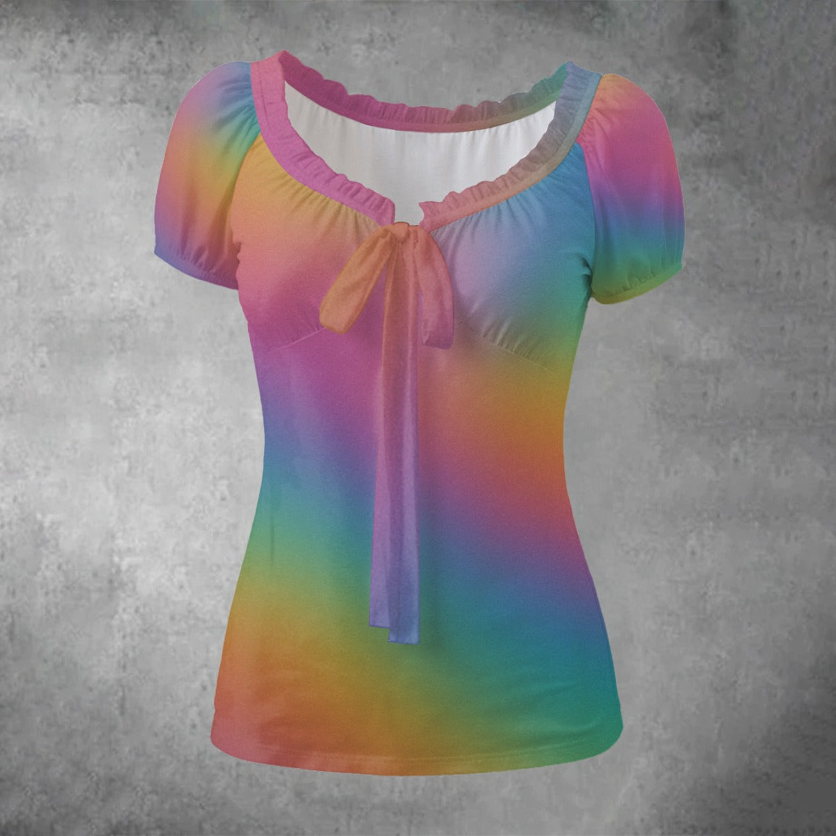 Women's Puff Sleeve Pleated Shirt