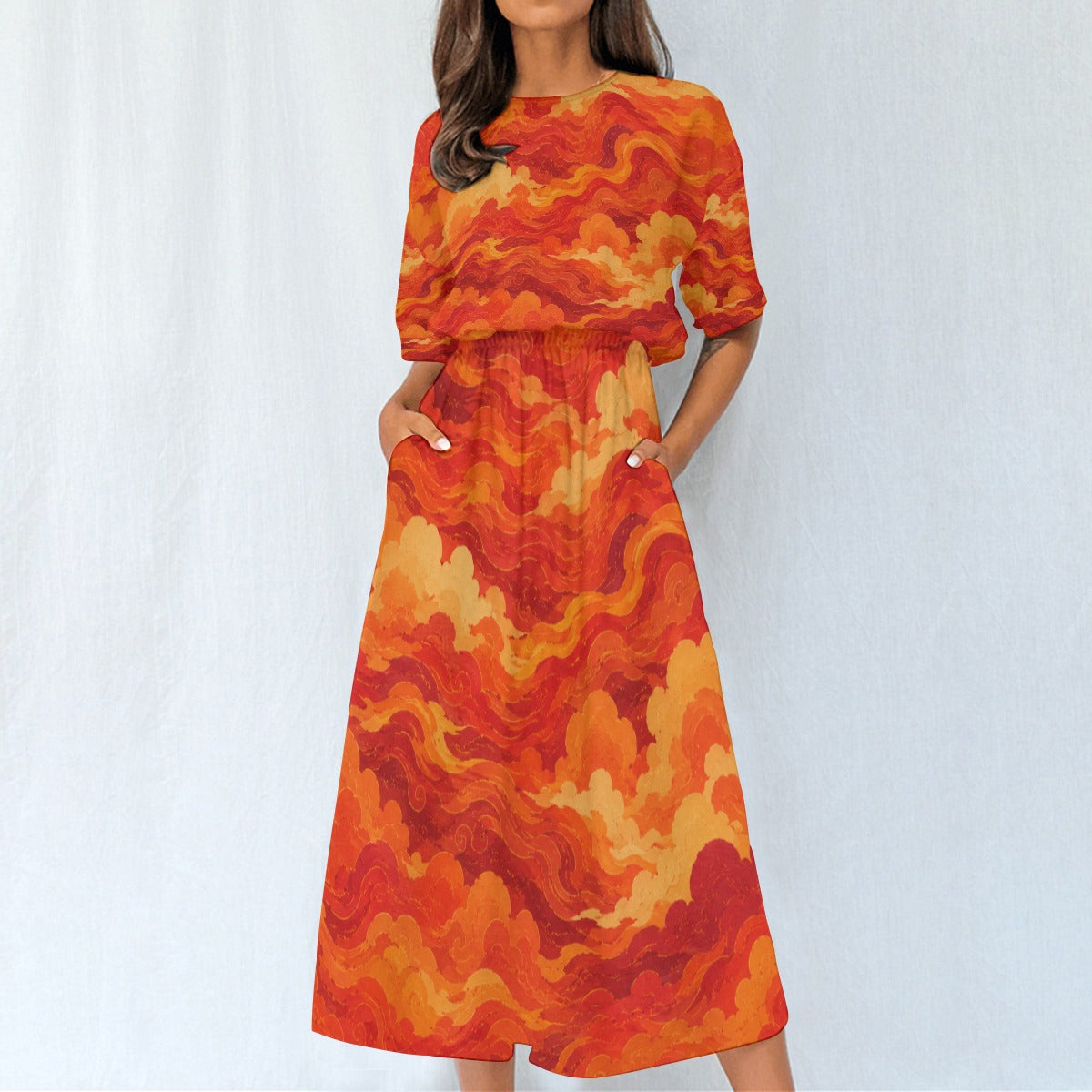 Women's Elastic Waist Dress by O’Nimbus – view 3