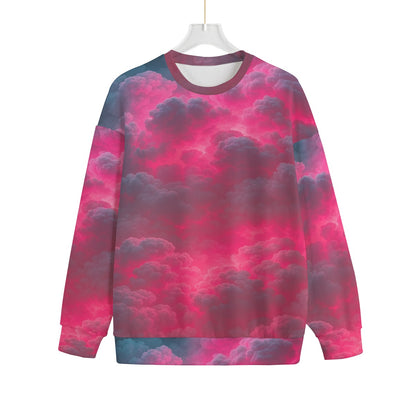 Unisex Drop-shoulder Knitted Fleece Sweater - view 1