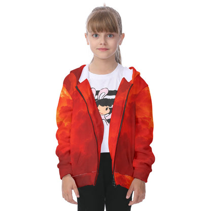 Unisex Kid's Heavy Fleece Zip Up Hoodie