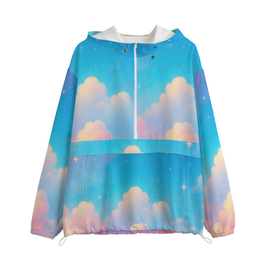 Unisex Pullover Jacket With Zipper Closure