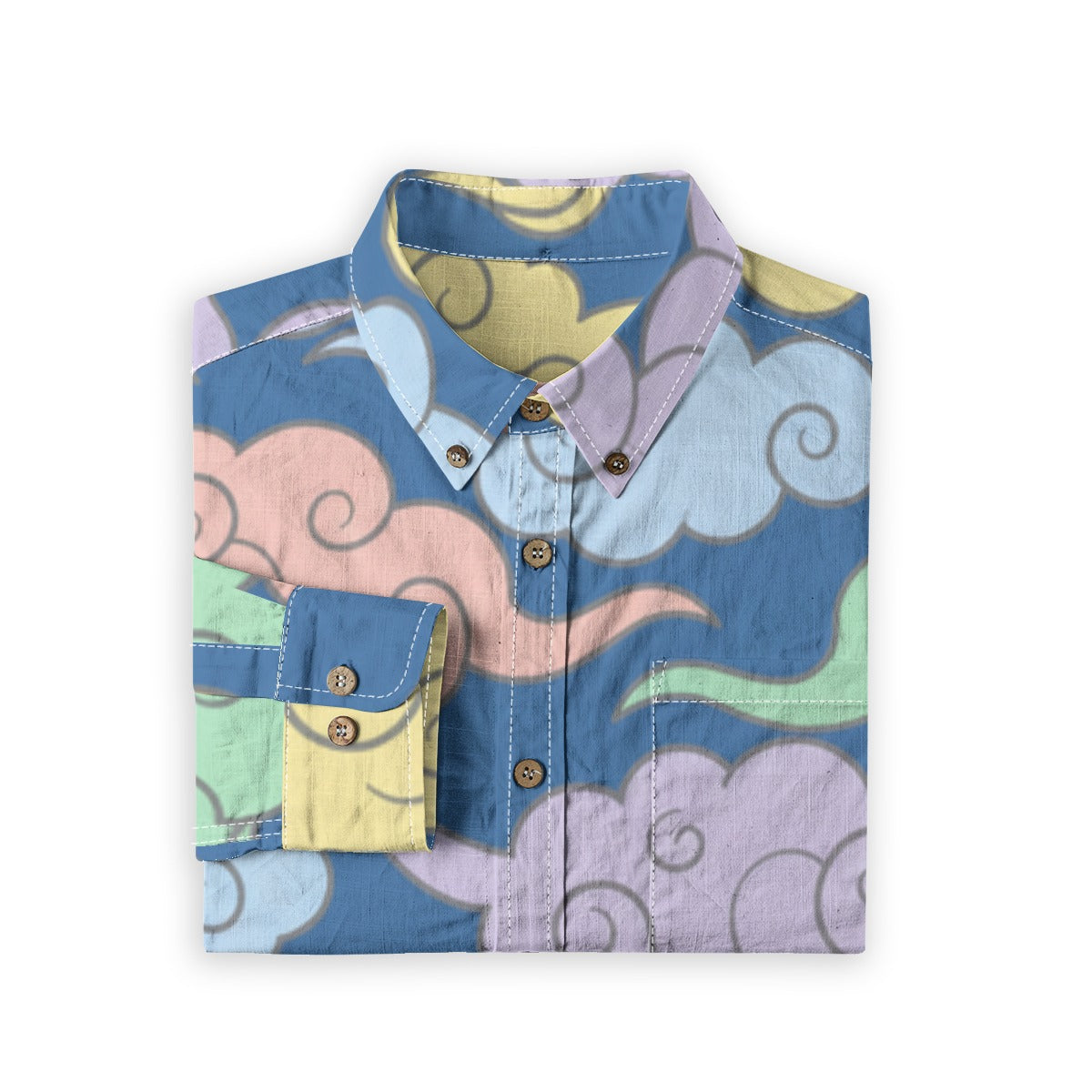 Men's Casual Lapel Long Sleeve Shirt|125GSM Cotton