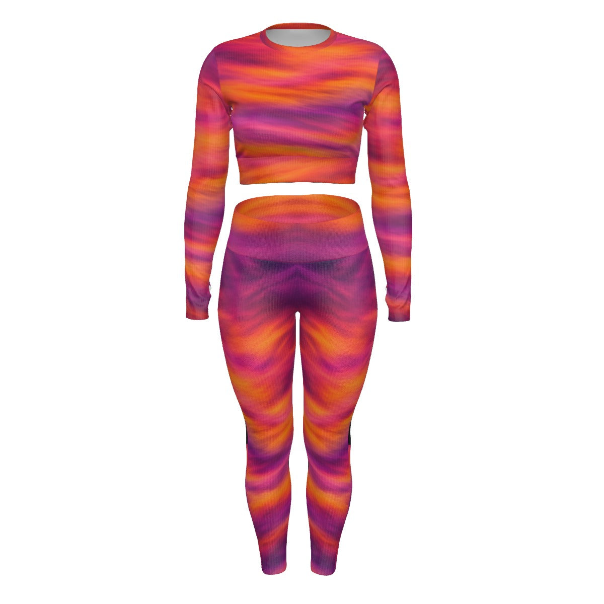 Women's Sport Set With Backless Top And Leggings