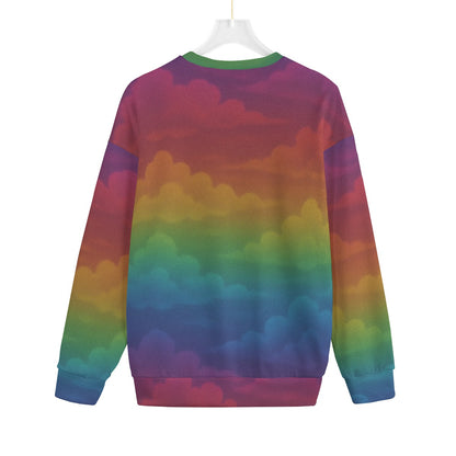 Unisex Drop-shoulder Knitted Fleece Sweater - view 2
