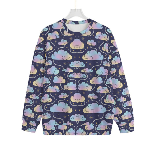 Unisex Drop-shoulder Knitted Fleece Sweater - view 1