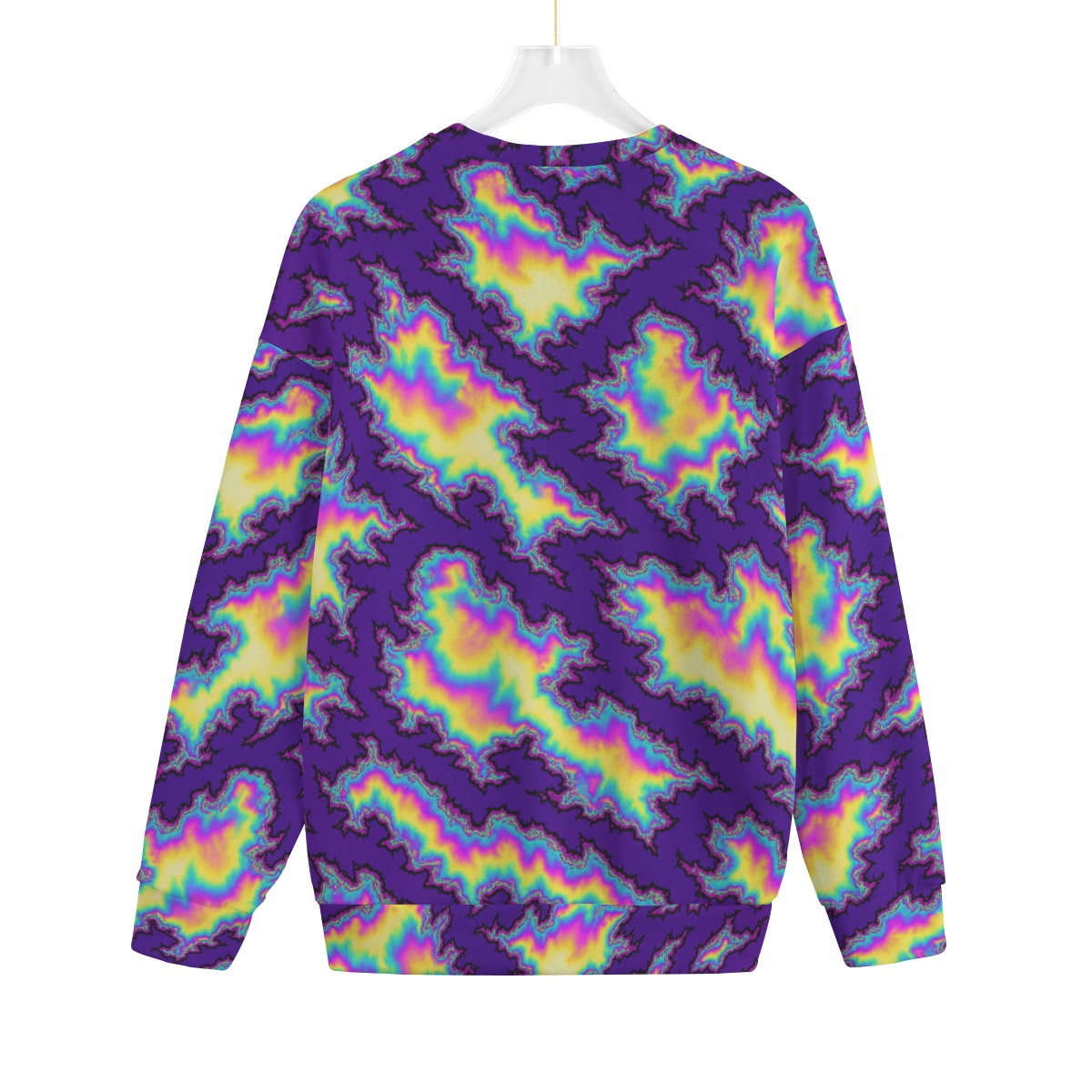 Unisex Drop-shoulder Knitted Fleece Sweater - view 2