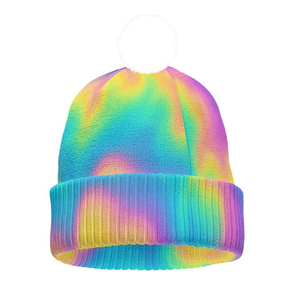 Unisex Knitted Hat With Pom-Pom