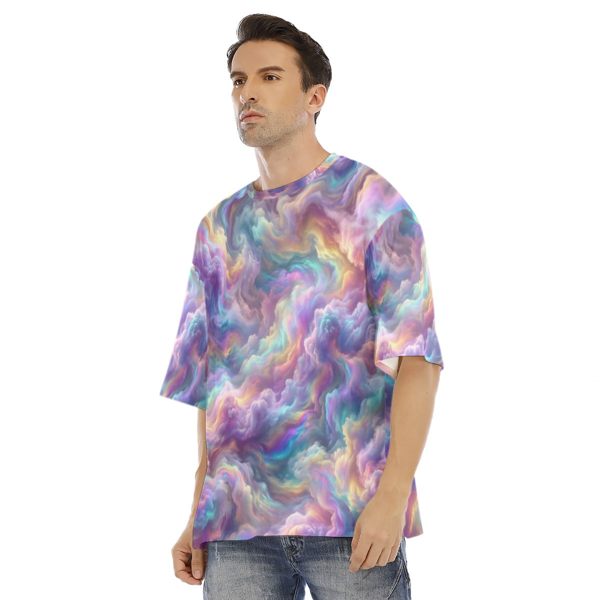 Men's Drop Shoulder T-shirt With Short Sleeve