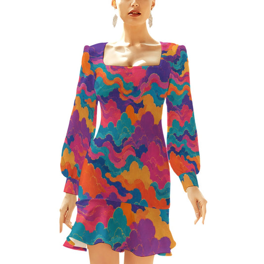 Women's Ruffle Hem Skinny Dress by O’Nimbus