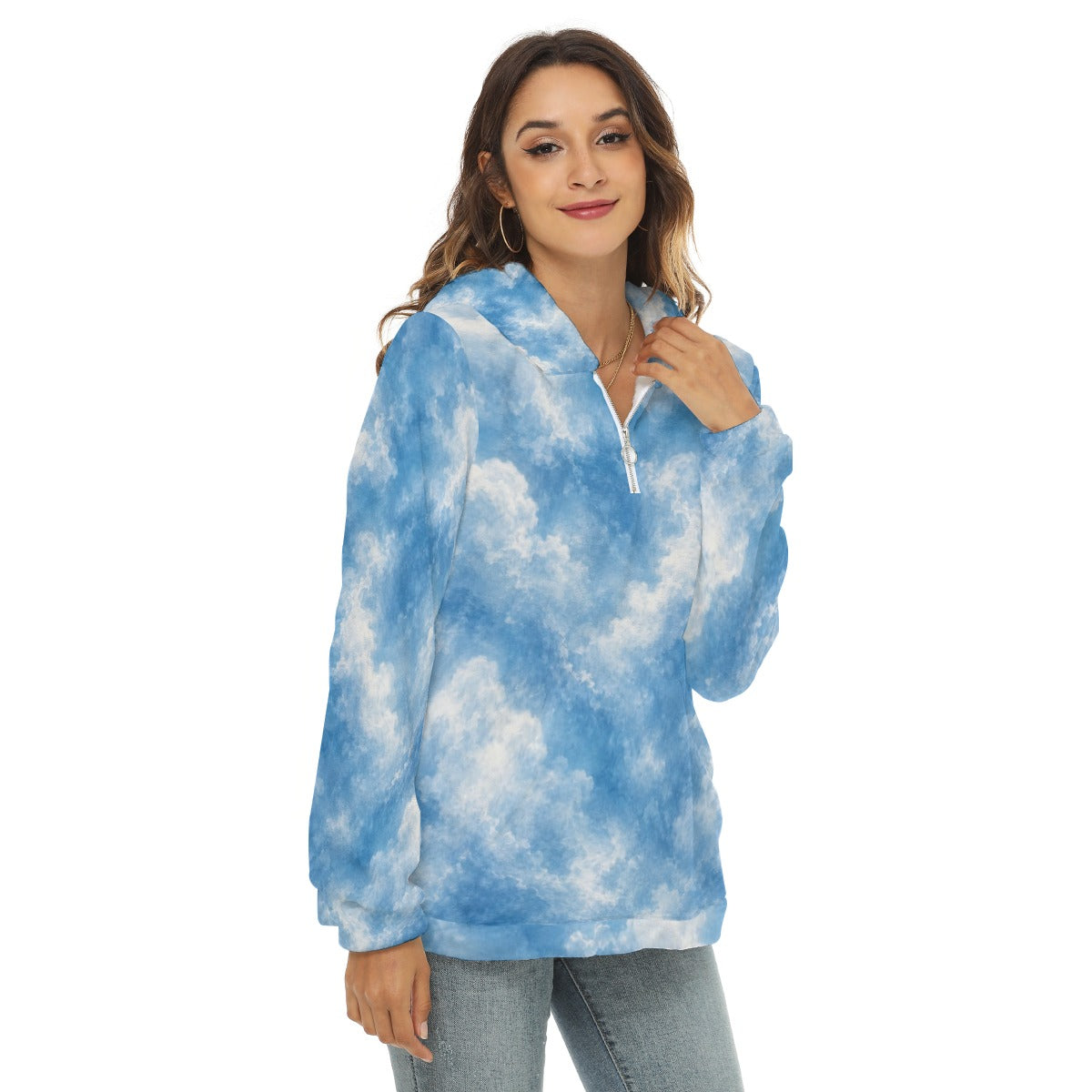 Women’s Borg-Fleece Half-Zip Hoodie - view 2