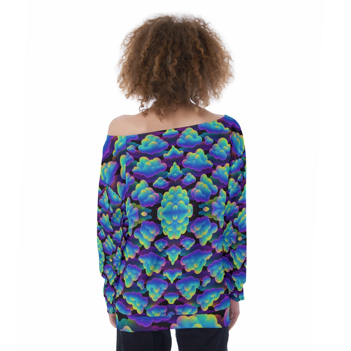 Women's Off-Shoulder Sweatshirt