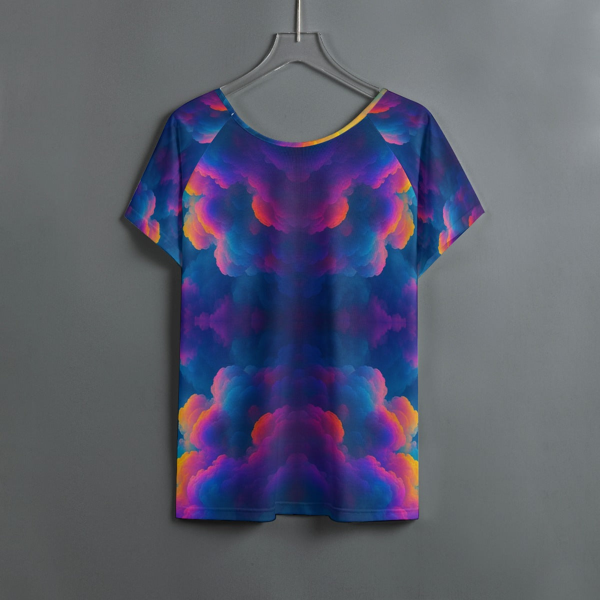 Women's Round Neck T-shirt With Raglan Sleeve