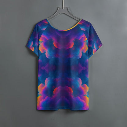 Women's Round Neck T-shirt With Raglan Sleeve