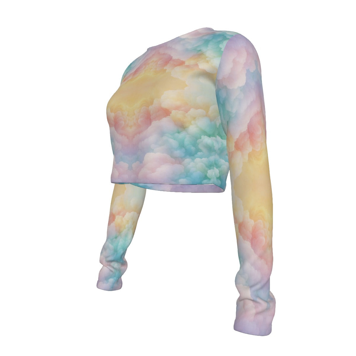 Women's Round Neck Crop Top T-Shirt