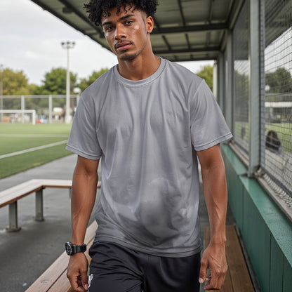 Unisex Drop Shoulder Crew Neck T-Shirt