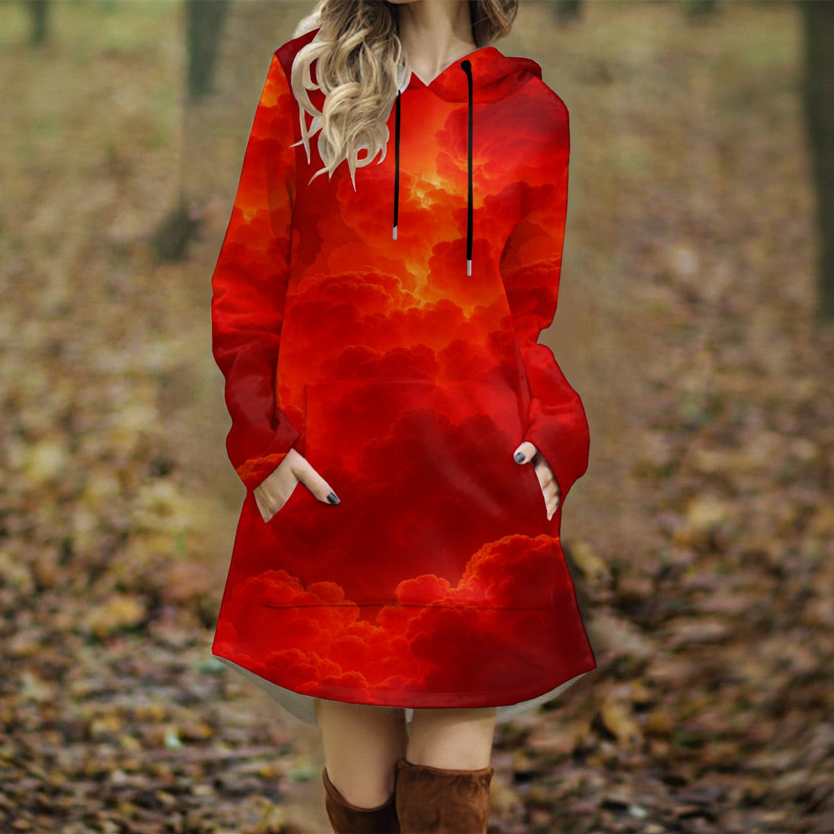 Women's Longline Hoodie Dress